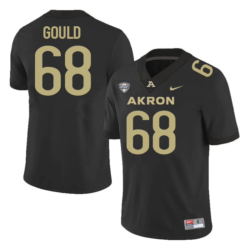 Jon Gould Akron Zips Jersey,University Of Akron #68 Jon Gould Jersey Youth-Black